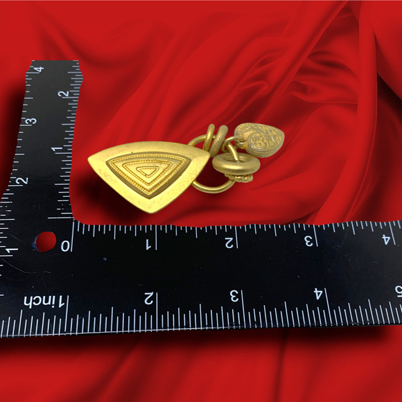 Vintage 1980's Norma Jean Modernist Dangle Clip On Earrings Couture Mogul Runway - Picture 5 of 5